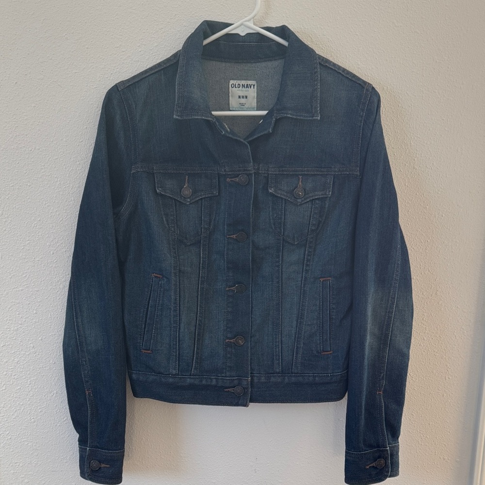 Old Navy Women's Dark Blue Jean Jacket